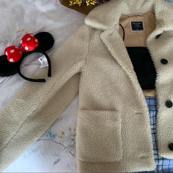 Abercrombie & Fitch fitted teddy coat - Picture 4 of 7